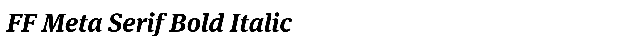FF Meta Serif Bold Italic image